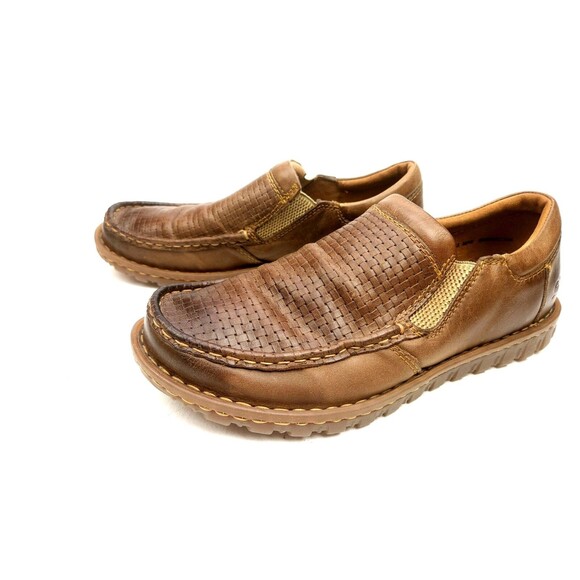Born Gudmund Men\'s Sz 10 M Shoes Brown Leather Slip On Comfort Casual Loafers